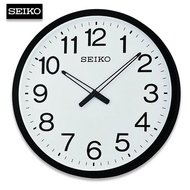 Velashop นาฬิกาแขวนไซโก้ SEIKO ขนาดใหญ่ 20 นิ้ว รุ่น QXA563K (ขอบดำหน้าปัดขาว) รับประกันศูนย์ 1 ปี, QXA563, QXA563S