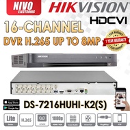 HIKVISION DS-7216HUHI-K2(S) 16CH DVR H.265 UP TO 8MP 16CH DVR CCTV DVR