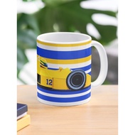 Ayrton Senna 1987 Lotus 99T F1 Car Coffee Mug
