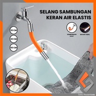EC Retail SN-C838 Universal 20CM UK Water Faucet Connection Hose 1/ 2 Inch 360 Degree / Elastic Pipe