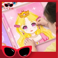 - 6785 Character Book Stickers Girls' Makeup Book/s Cartoon Makeup Sticker/s Girls' Book Sticker/s