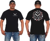 JH DESIGN GROUP Mens Corvette T-Shirt C7 C6 C5 C4 C3 C2 C1 Collage Black Shirt
