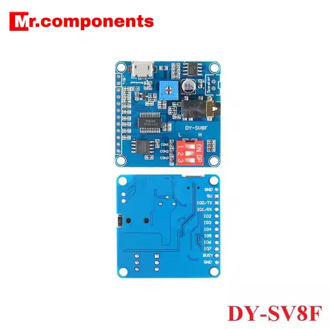 1PC DY-SV17F DY-SV5W DY-SV8F DY-HV20T DY-HV8F Voice Playback Module MP3 WAV Music Player UART I/O Tr