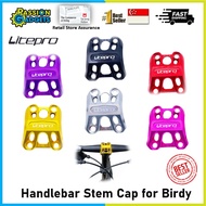 Litepro handlebar stem cap for BIrdy foldable bike accessories aluminium alloy screws top cap