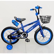 Beige Bicycle Kids Basikal Budak Saiz 14 Inci / 18" Inch Basikal Kanak Kanak Basikal 16 Inci 2-12 Ta