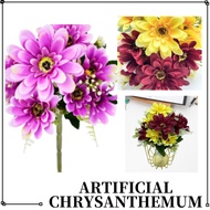 1BUSH (9HEADS) ARTIFICIAL DAISY CHRYSANTHEMUM / ARTIFICIAL FLOWER / BUNGA DAISY /  FLOWER ARRANGEMEN