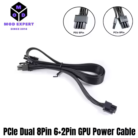 PCIe Dual 8Pin 6+2Pin GPU Power Cable for Corsair RM1000i, RM850i, RM750i, RM650i RM-i GOLD Type 4 M