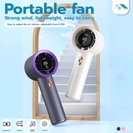 High Speed Handheld Fan 199 Speed Adjustable Fan Adjustable Turbo Fan Portable Rechargeable Portable