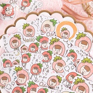 Strawberry Girl Vinyl Stickers (45 PIECES PER PACK) Goodie Bag Gifts Christmas Teachers' Day Children's Day