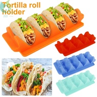 2Pcs Taco Holder Large Taco Holder Stand with 4 Slots Food Grade Silicone Taco Rack Colorful Reusabl