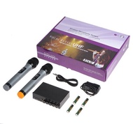 ELEGIANT Bluetooth Microphone System - Portable Wireless UHF 2-Channel Microphone Home Party Karaoke