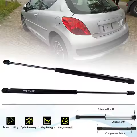 2x Rear Tailgate Boot Gas Struts Spring Support Lifter 505mm For Peugeot 207 Hatchback WA WC 2006-20
