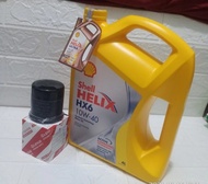 Paket Oli Shell Helix Hx6 10w-40 + Filter Oli Avanza - Xenia - Rush