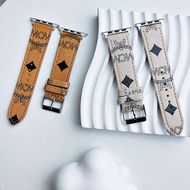 NEW PU Leather Strap Printed Pattern Can Be Used With Smart Watch 8 7 6 5 4 3 2 1 SE Ultra 8 HW8Max 