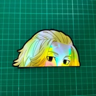 Tokyo Revengers Hologram Stiker Anime - Mikey Head