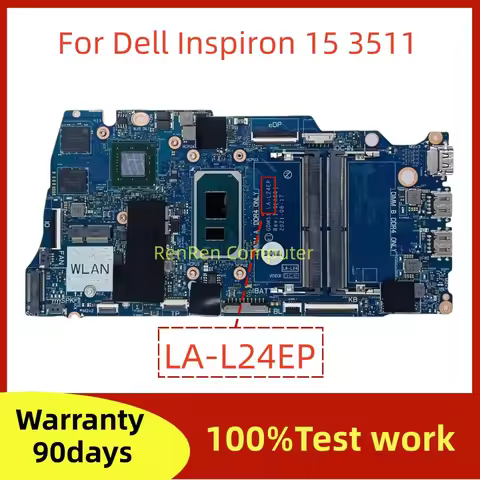 GDM51 LA-L24EP For Dell Inspiron 15 3511 Laptop Motherboard With i5-1135G7 i7-1165G7 CPU MX350 2GB-G