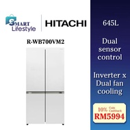 Hitachi French Door Bottom Freezer Inverter Refrigerator (645L) R-WB700VM2