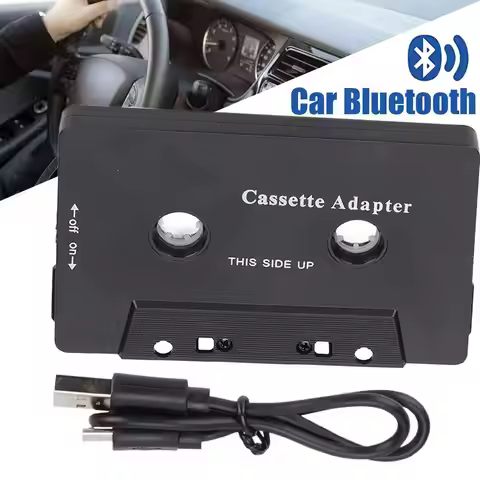 Car Audio Bluetooth 5.0 Cassette Receiver, Cassette Bluetooth Adapter For Car Tape Player, Wireless 