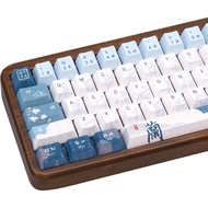 Manga Themed Keycaps 134 Key PBT Keycap Set Cherry Profile Dye-Sublimation Cute Keycaps with Denim B