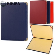 KIKIFA Certificate Diploma Cover, PU Leather No Inserts A4 Agreement Folder, Professional Protective