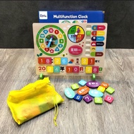 Multifunctional children's clock toy - Multifunction clock - Getting to know clock, day, year, cuaca