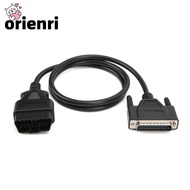 ORIENRI OBD2 to DB25 Main Cable, ABS&Brass Male to Male Diagnostic Extension Cord, High Quality 59.0