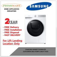 SAMSUNG WW80T754DWH/SP QUICKDRIVE 8KG FRONT LOAD 4 TICKS - 2 YEARS LOCAL MANUFACTURER WARRANTY