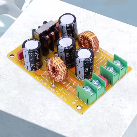 DC LC Low Pass Filter 2A 4A 10A 20A EMI Electromagnetic Interference Filter 50V for Car Amplifier No