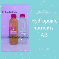 [SG Ready Stock] Hydroponic Aeroponic Concentrated Nutrients Solution A 500ml and B 500ml