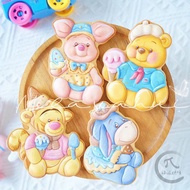 Keiko Teacher Winnie the Pooh Frosting Biscuit Mold Birthday Cartoon Children Modeling Tigger Pig An