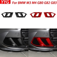 Real Dry Carbon Fiber Front Bumper Air Vent Cover Car Decoration Retrofitting Accessories For BMW M3