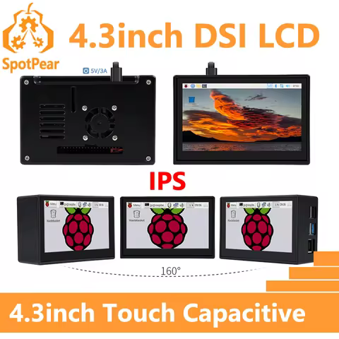 Raspberry Pi 4.3inch DSI Display MIPI 800x480 4.3 inchCapacitive TouchScreen IPS Touch LCD For Pi 5/