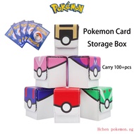 [Ready Stock]Pokemon Leather Deck Card Boxes 100  Card Deck Game Box Magnetic Playing Card Deck Card