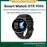 Gloryfit AOLON GTR Mini Jam Smart Watch mini 100+ Sports Modes Voice Assistant Message Reminder Cust