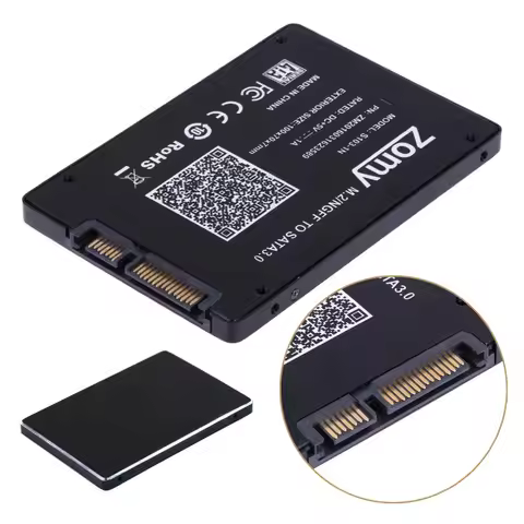 B Key M.2 NGFF SSD to 2.5" SATA 3.0 Converter Adapter Card 2230 2242 2260 2280 Riser Card S103-5A fo