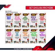 [READY STOCK ] BANNER HIASAN KELAS ENGLISH - SET PROVERB