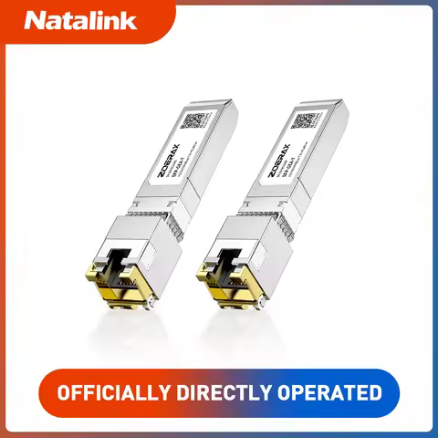 Natalink 1.25G GBASE-T SFP+ to RJ45 CAT6/5e Transceiver Module Auto-Negotiation Ethernet Port Module