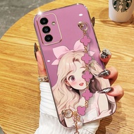 YBD Phone Case For Samsung Galaxy A56 A54 A55 A24 A36 A25 A26 A34 A35 M56 M55 C55 F55 5G Electroplat