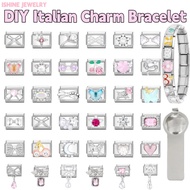 Popular lovely italian charm bracelet links fit 9mm stainless steel bracelet DIY jewelry making