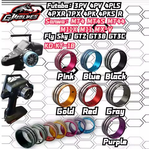 RC Radio Transmitter Steering Wheel Lightweight aluminum non-slip For FUTABA 4PM 4/7/10PX FS GT3 Nob
