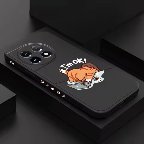 Working Cats Phone Case For Oneplus 13 13R 12 12R 11 11R 10 10R 10T 9R 9RT 9 8T 8 7 7T Pro 5G Liquid