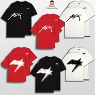 AA Studio T-shirt with multi-colored Star print, Unisex Loose Sleeve, Full Tag Mac Standard Genuine