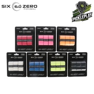 Six Zero Premium Pickleball Overgrip - Orange / Blue / Pink / Red / Yellow