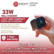 ADAM ELEMENTS Omnia P3 - Wall Adapter Charger Head GaN Fast Charging