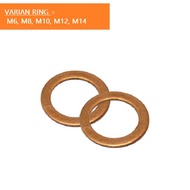 CopperRing M6 M8 M10 M12 M14 Diameter 6 mm 8 mm 10 mm 12 mm 14 mm