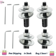 4PCS Bench Grinder Extension Shaft Arbor Extender 8mm to 10mm with Wrench and Washer for Polisher Sa