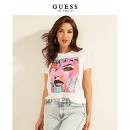 Guess Ladies' Printed Round Neck Short Sleeve T-Shirt - W1GI91R9TD