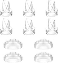 6Pcs Duckbill Valves & 4Pcs Diaphragm Compatible with Momcozy M5 Breast Pump, M5 Breast Pump Replace