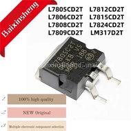 5PCS L7805CD2T,L7806CD2T,L7808CD2T,L7809CD2T,L7812CD2T,L7815CD2T,L7824CD2T,LM317D2T,TO-263, three-te