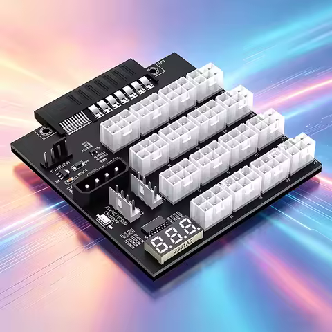 16Port ATX 12V PCIE 6PIN Power Supply Breakout Board Adapter Synchronization For HP 500W 800W 1400W 